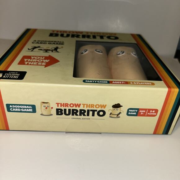 EXPLODING KITTENS Throw Throw Burrito Card Game - Picture 2 of 4
